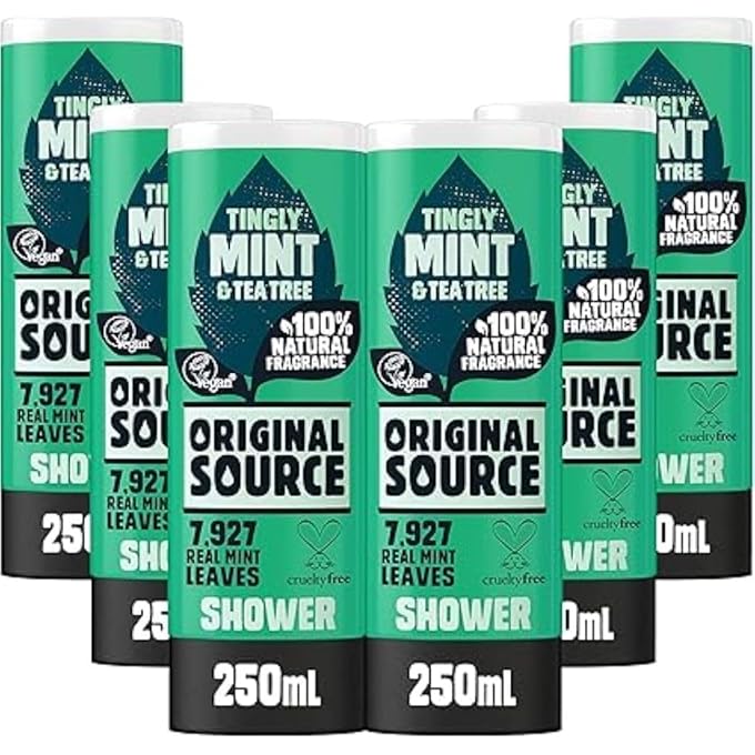 Original Source Shower Gel Mint and Tea Tree 250ml Pack of 6 - Image 1